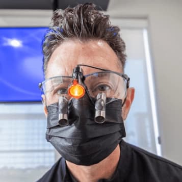 Dr. Bumpas with patient